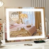 Vanity Mirror with Lights, 32" x 22" Large Lighted Vanity Mirror with Dimmable 3 Modes