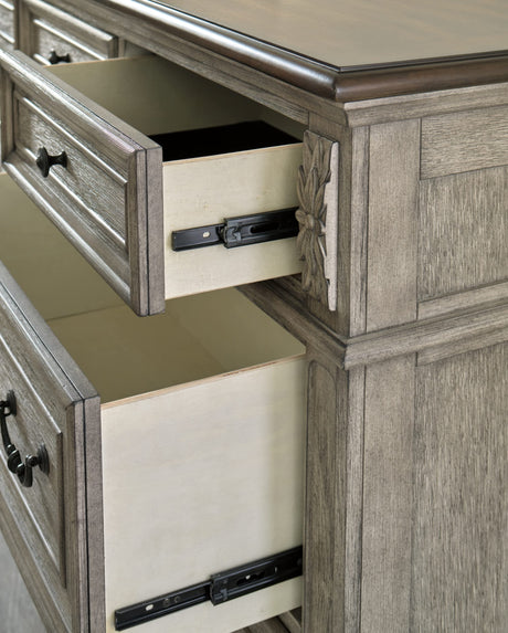 Signature Design by Ashley Londenbay Classic Farmhouse 7 Drawer Dresser, Brown & Gray
