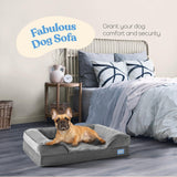 Comfort Expression Washable Dog Bed, Dog Beds for Large Dogs, Large Dog Bed with Removable Cover,Waterproof Dog Bed, Large Size Orthopedic Dog Bed