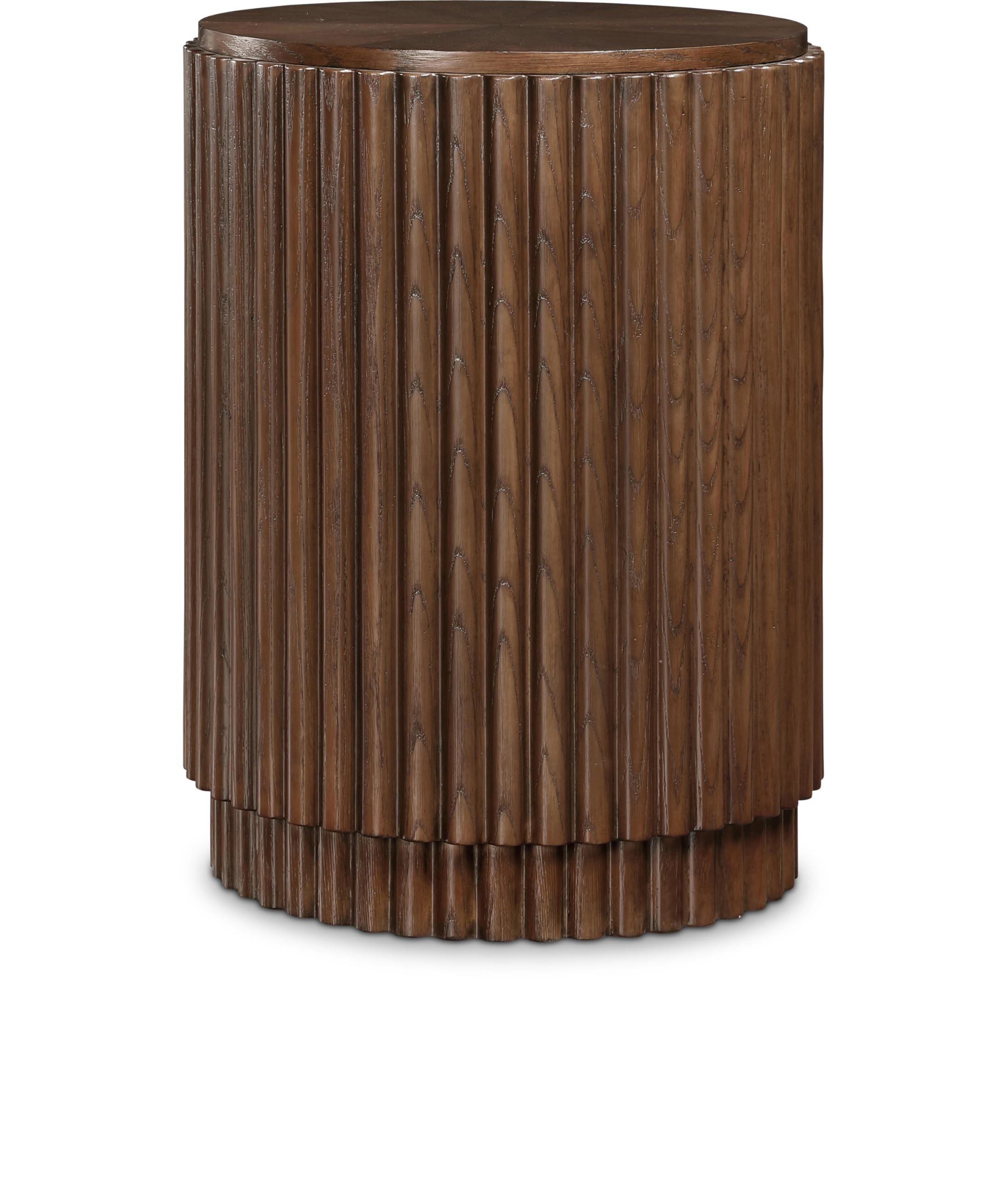 99055Brown-ET Ronin Collection Mid-Century Modern End Table with Rich Dark