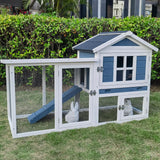 Rabbit Hutch 2-Story Bunny Cage Small Animal House