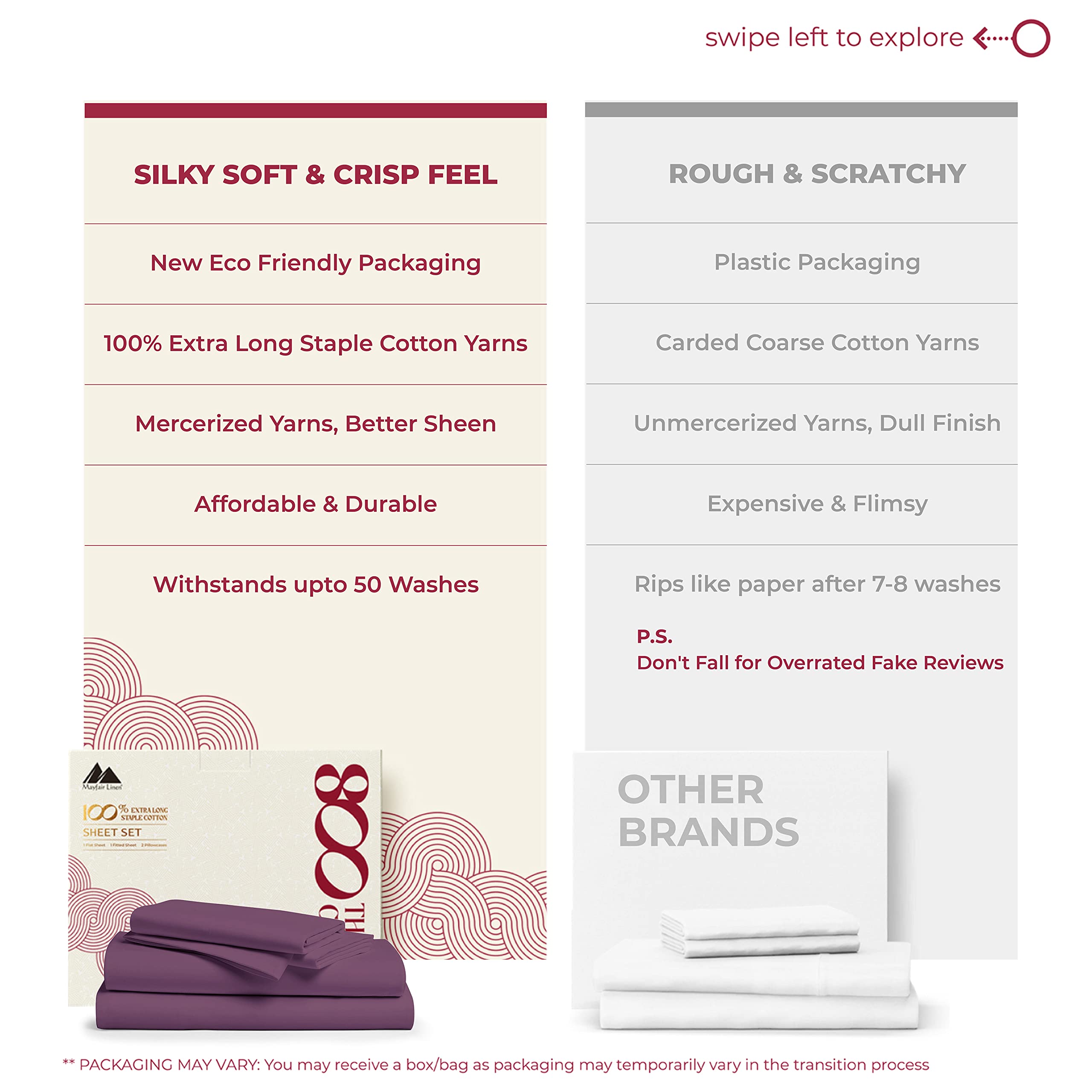 800 TC Egyptian Cotton Sheets - 4 Piece Plum Full Size Cooling Sheet for Hot Sleepers