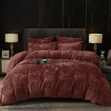 Truly Velvet Duvet Cover Set King Size, 3pcs Ultra Soft Breathable Comforter Cover Set