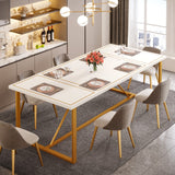 70.9 Inch Dining Table for 6 to 8, Modern Kitchen Table Dining Room Table, Rectangle