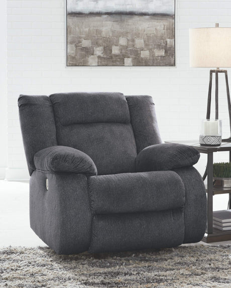 Burkner Adjustable Power Rocker Recliner with USB Charging, Gray