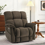 Large-Wide Dual Motor Power Lift Recliner Chair, Massage and Dual Heating for Elderly