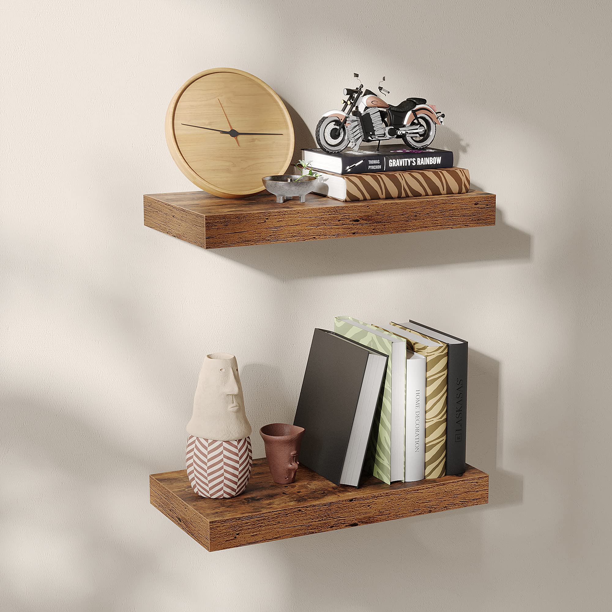 Wall Shelf, Vintage Floating Shelf 15.7 inch, Hanging Shelves Wall Mounted