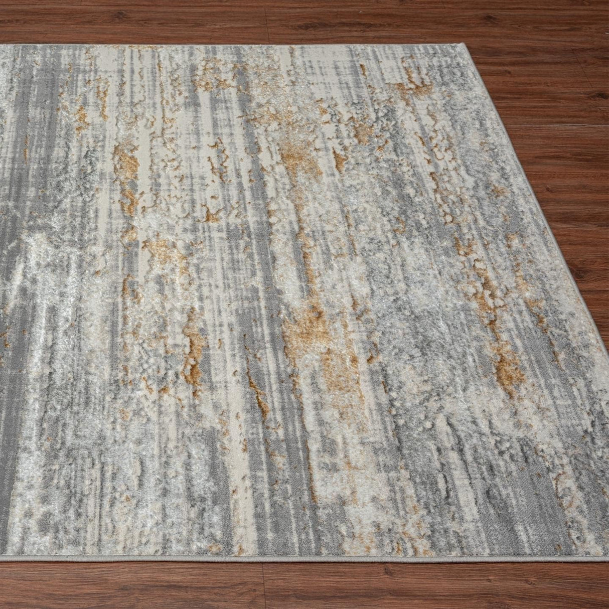 Florance Collection 86010 Gold 9x12 Modern Area Rug