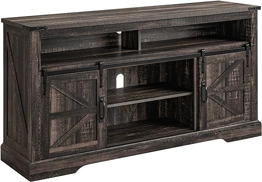 Farmhouse TV Stand Tall for 65 Inch