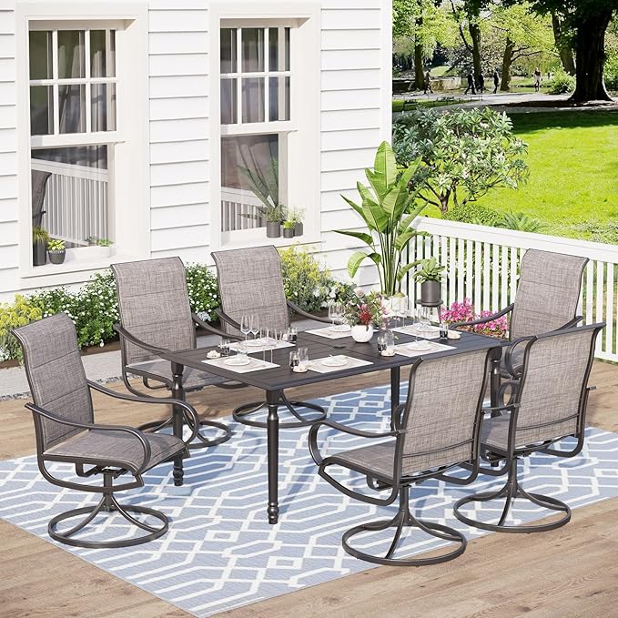 Outdoor Patio Dining Set for 6, Outdoor Furniture Set