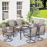 Outdoor Patio Dining Set for 6, Outdoor Furniture Set