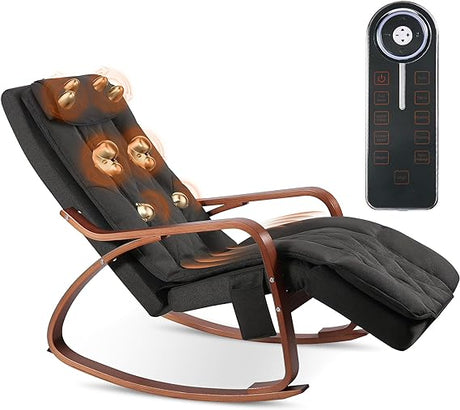 Massage Rocking Chair, Shiatsu Back and Neck Massager Recliner Chair