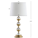 JYL2049A-SET2 Set of 2 Table Lamps Avery 27.5" Crystal LED Table Lamp Contemporary