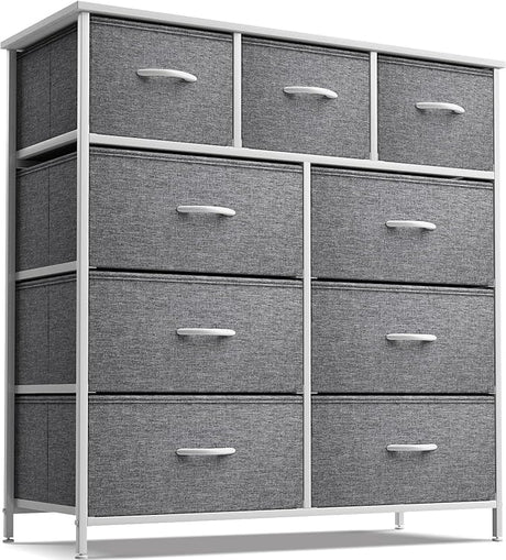 Dresser with 9 Drawers - Furniture Storage Chest Tower Unit for Bedroom, Hallway