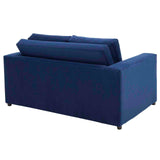 Avendale Velvet – Made in The USA with Bench Seat Cushion, Loveseat, Deep Navy