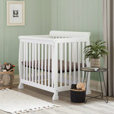 Kalani 4-in-1 Convertible Mini Crib in White | Greenguard Gold Certified