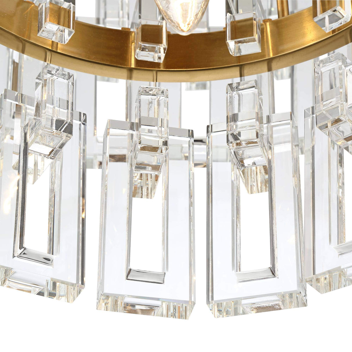 Donegan Burnished Brass Crystal Chandelier 23 1/2" Wide Luxury Tiered 8-Light Fixture