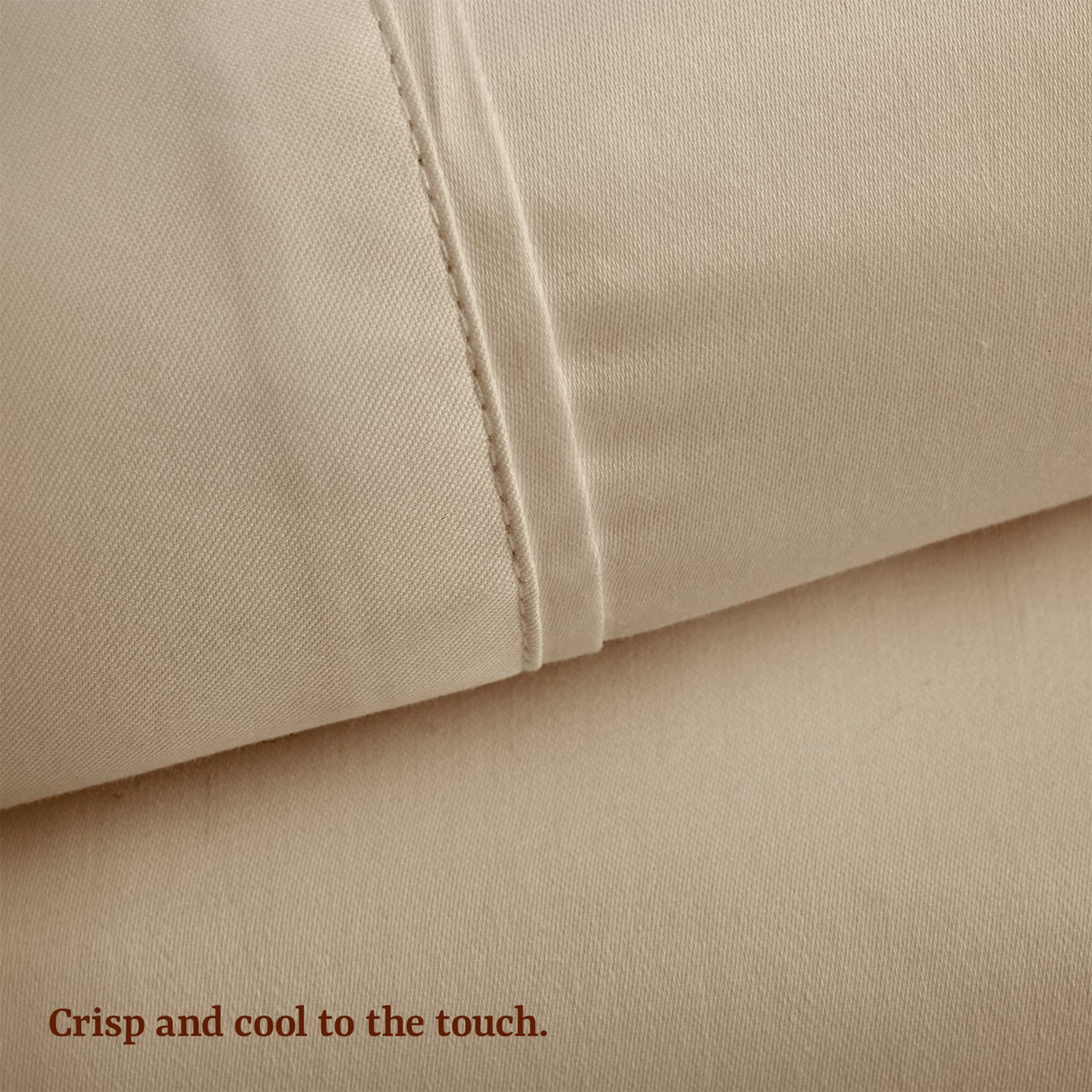 285 Thread Count Percale Standard Pillowcase Set - 100% Peruvian Pima Cotton - Hotel Luxury Quality,