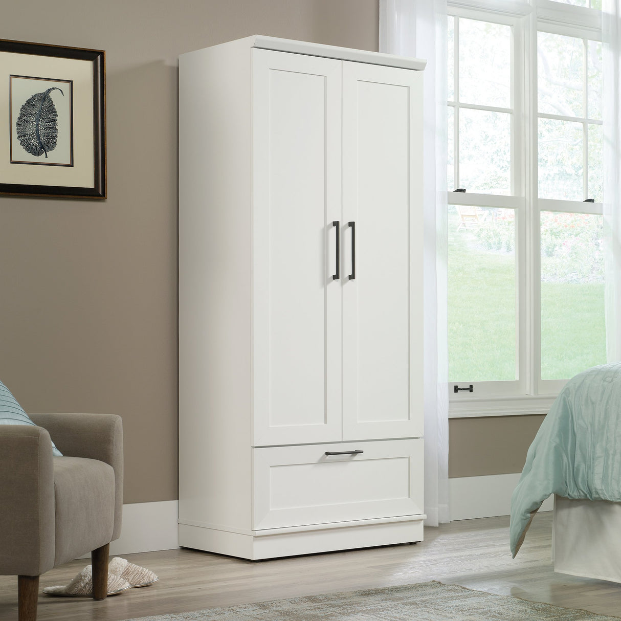 HomePlus Wardrobe/Pantry cabinets, L: 29.06" x W: 20.95" x H: 71.18"