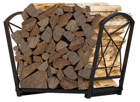 Firewood Log Rack, Iron Wood Lumber Storage Holder for Fireplace