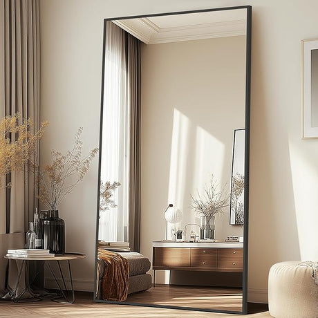 Full Length Mirror, 44"x72" Oversized Floor Mirror Freestanding, Large Full Body