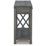 Freedan Rustic Farmhouse Console Sofa Table, Gray