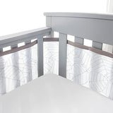 Breathable Mesh Liner for Full-Size Cribs, Deluxe 4mm Mesh, Gray Links (Size 4FS Covers