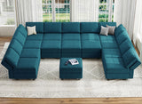 Modular Sleeper Sectional Sofa Couch Oversized U Shaped Sofa with Storage Convertible