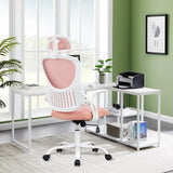 Home Office Desk Chair, Ergonomic Mesh High Back Computer Chair Height Adjustable