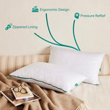 Adjustable Memory Foam Pillow by Brooklinen - Provides Back and Neck Pain Relief