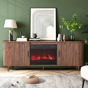 70" TV Stand with Electric Fireplace for TVs up to 80"