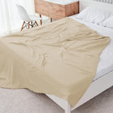 4 Layer Muslin Bed Blanket - Breathable and Lightweight Gauze Boho Blanket for Spring,