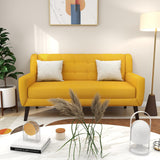 63" W Loveseat Sofa, Modern Upholstered Love Seat 2-Seater Couches