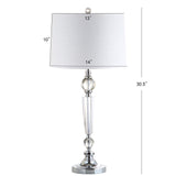 JYL2048A-SET2 Set of 2 Table Lamps Emma 29.5" Crystal LED Table Lamp