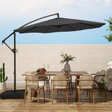 10ft Patio Umbrella with Base Included, Outdoor Offset Cantilever Umbrella,