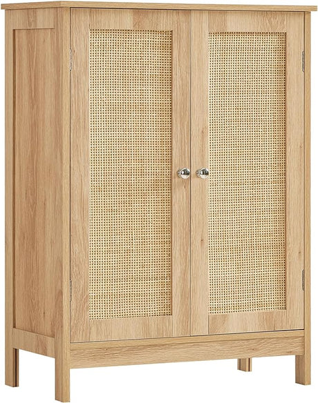 Bathroom Cabinet, Bathroom Storage Cabinet with 2 Doors & 2 Shelves,