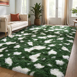 Fluffy Bedroom Rug Carpet - 4x6 Feet Shaggy Area Rugs for Living Room, Soft Rug for