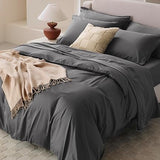 Cotton Tencel Duvet Cover Set - Luxe King Duvet Cover Soft