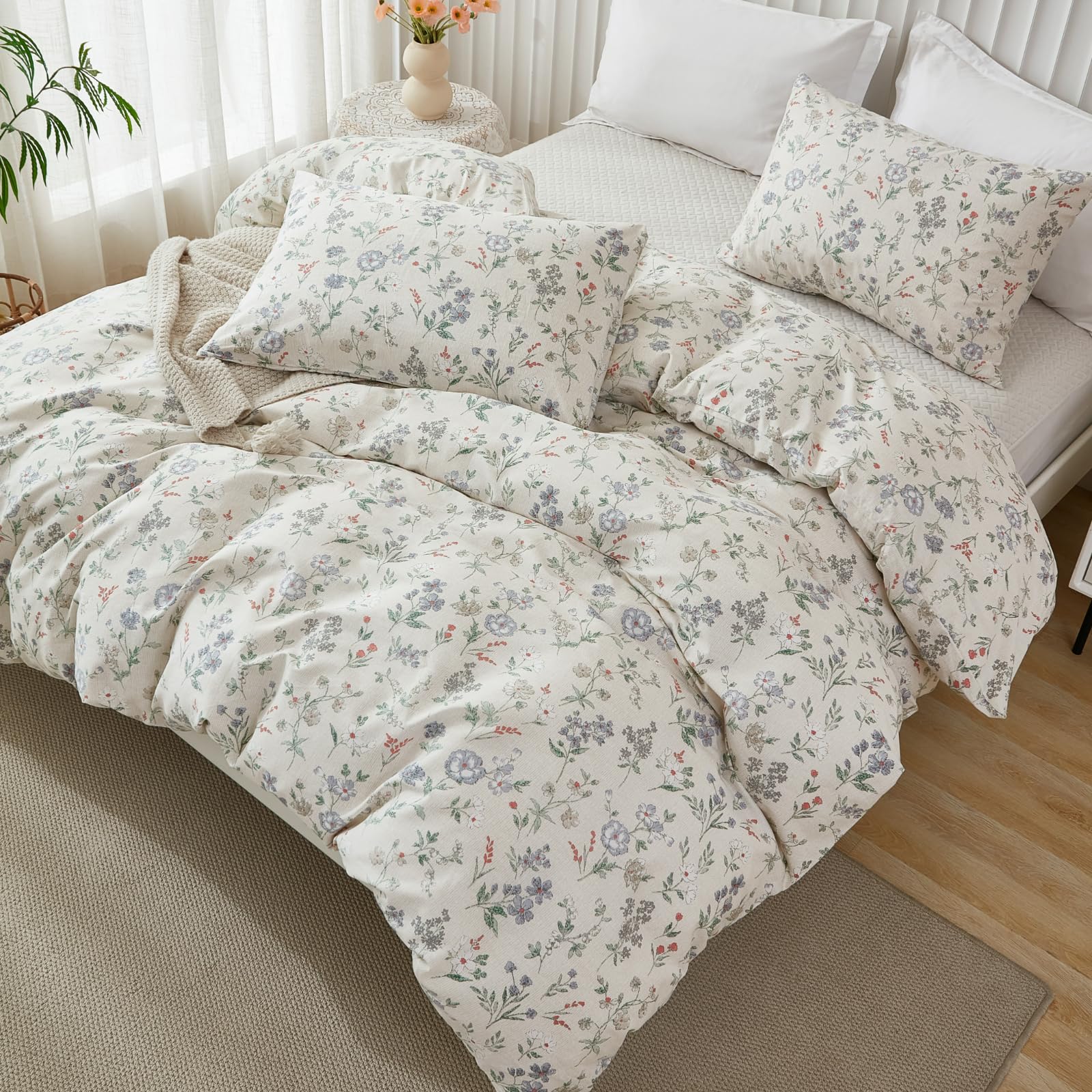 Floral Comforter Set King Size Green Floral Bedding Set