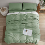 Linen Sheets Set King Size,100% French Stonewash Pure Linen Sheets Set,4Pieces