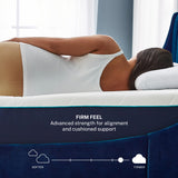 Arlo 12 Inch Cooling Firm Support Foam Mattress,