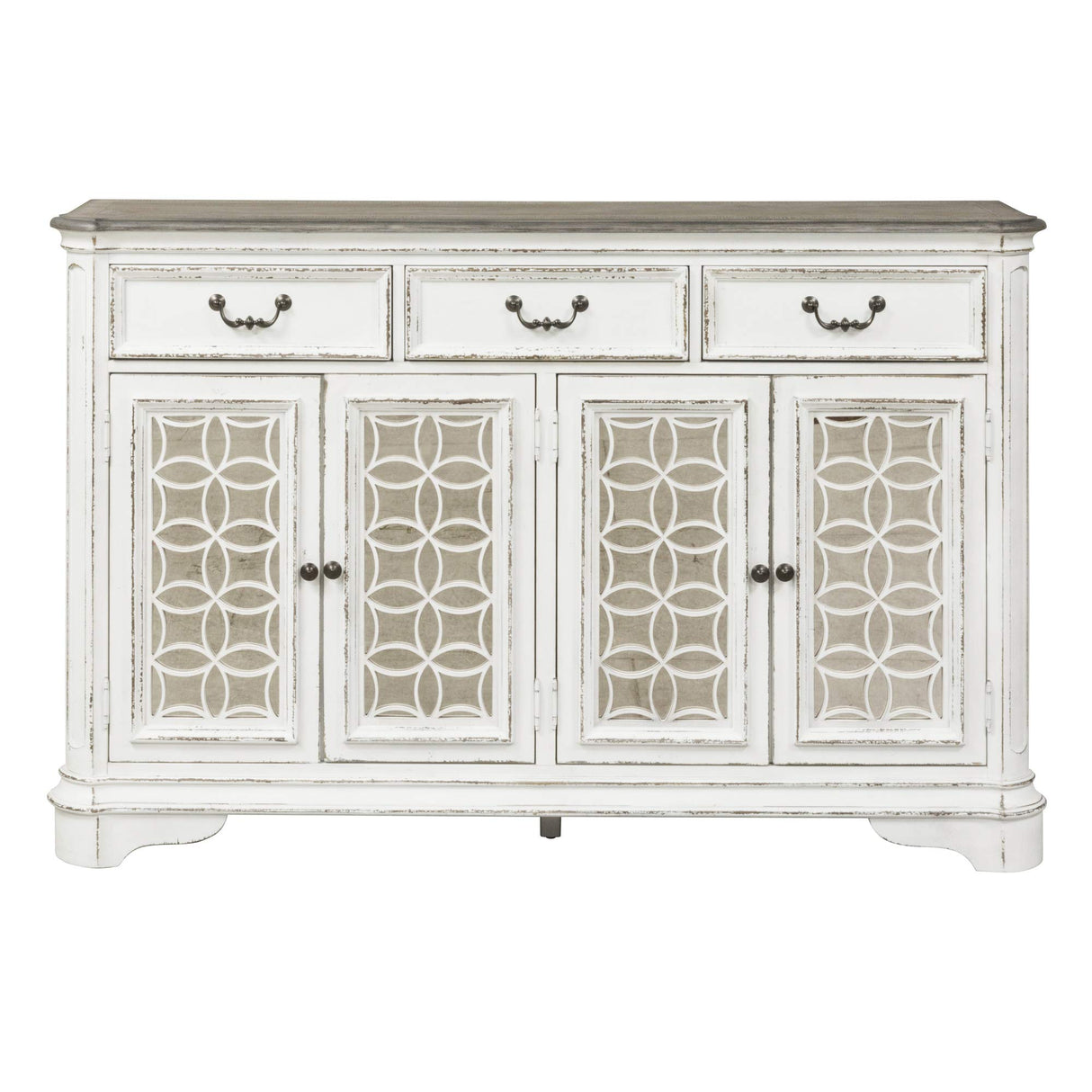 INDUSTRIES Magnolia Manor Hall Buffet, Antique White