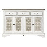 INDUSTRIES Magnolia Manor Hall Buffet, Antique White