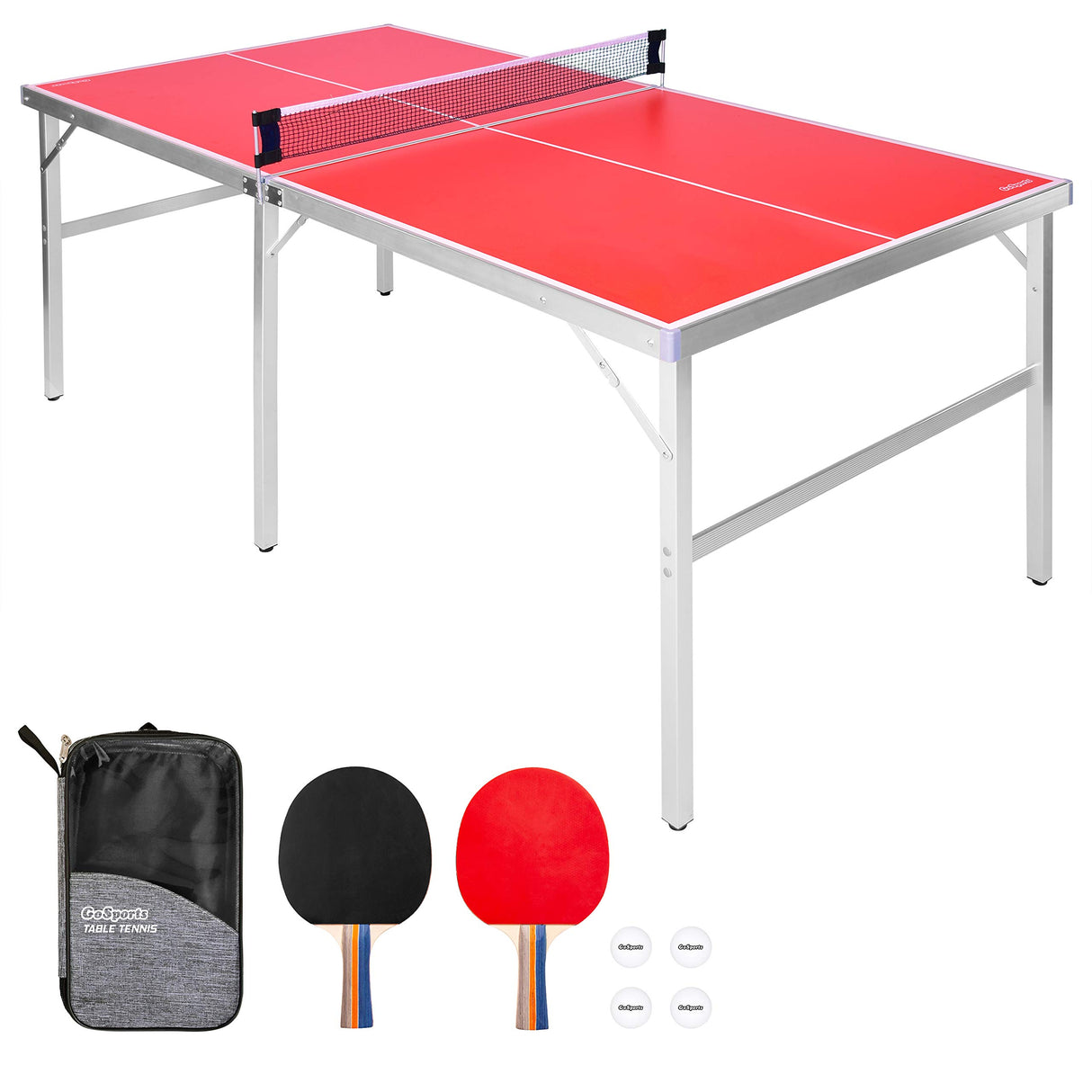 Mid-Size Table Tennis Game Set - Indoor/Outdoor Portable Table Tennis Game