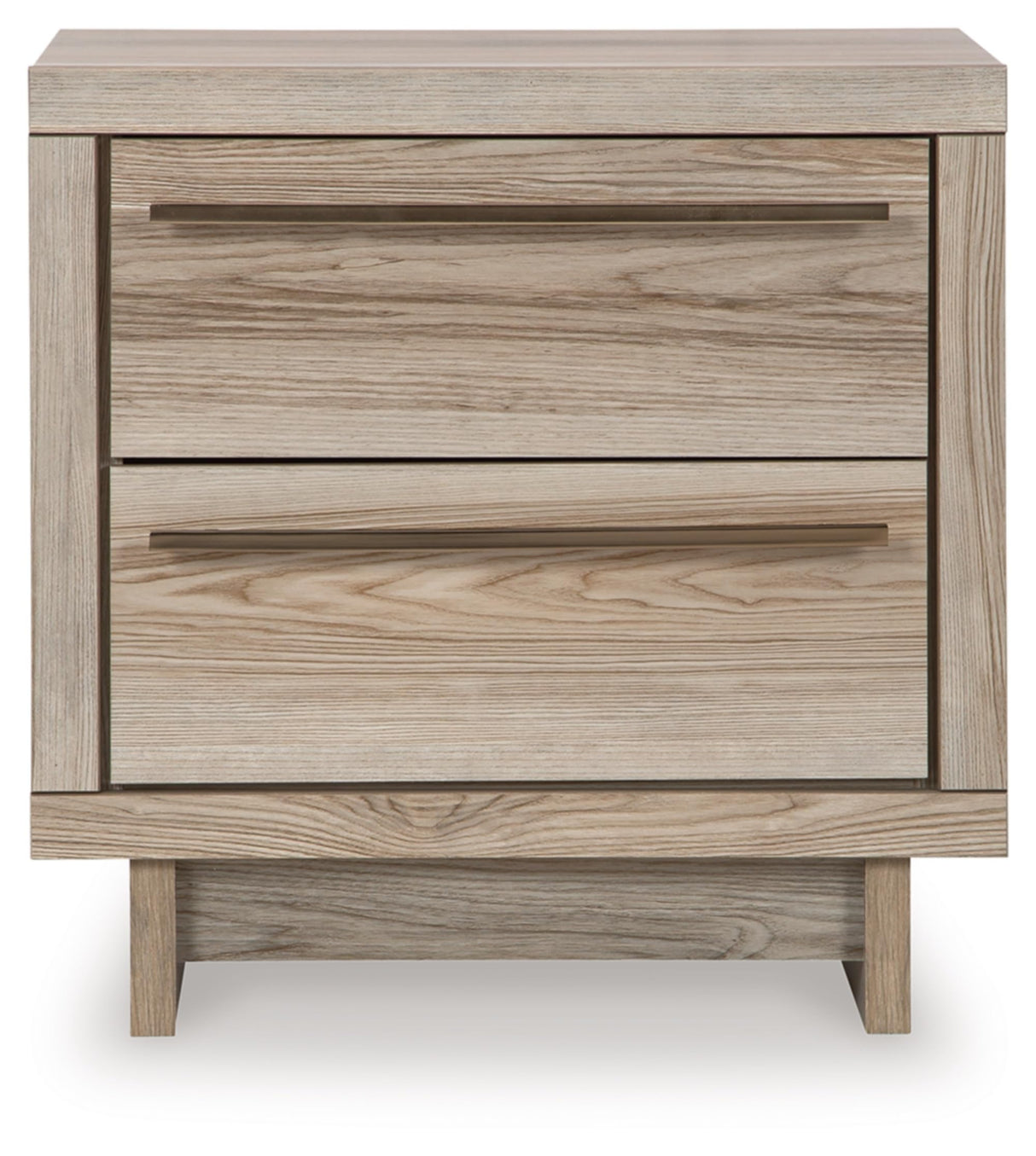 Hasbrick Casual 2 Drawer Nightstand with Wireless Charging and USB Ports, 21.93" Tall
