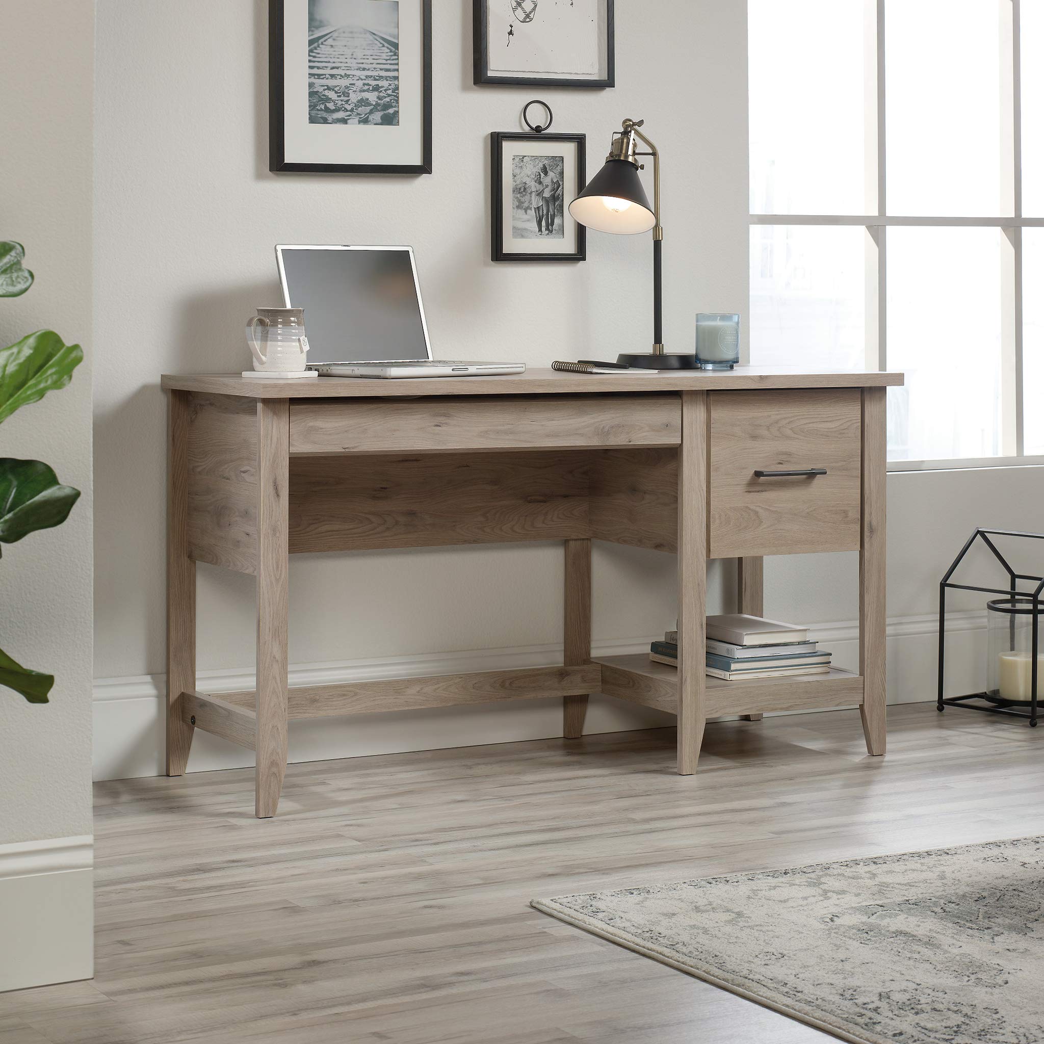 Summit Station Desk, Laurel Oak Finish