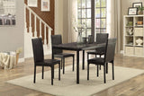 Tempe 48" x 30" Dining Table, Black