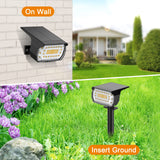 Solar Spot Lights Outdoor, [8 Pack/57 LED] 2-in-1 Solar Landscape Spotlights