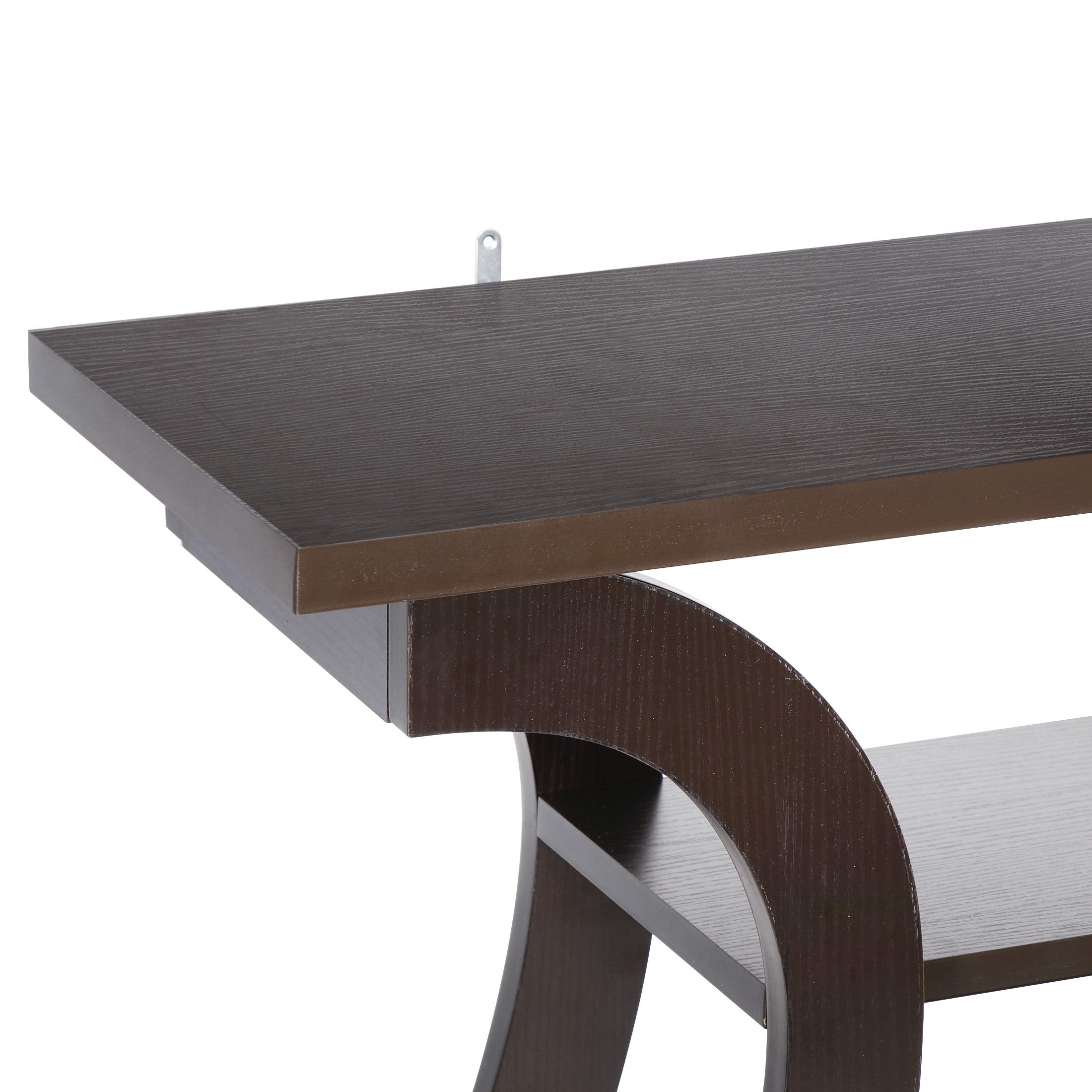 3 Tier Narrow Console Table Accent Sofa Table Wood Entryway Table Decorative Hallway