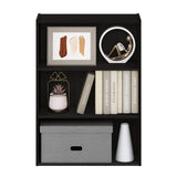 Pasir 3-Tier Open Shelf Bookcase, Dark Espresso